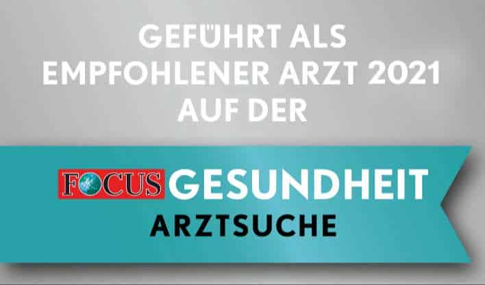 Auszeichnung Empfohlener Arzt 2020