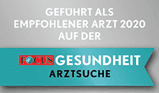 Auszeichnung Empfohlener Arzt 2020